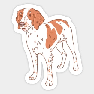 Brittany Spaniel Sticker